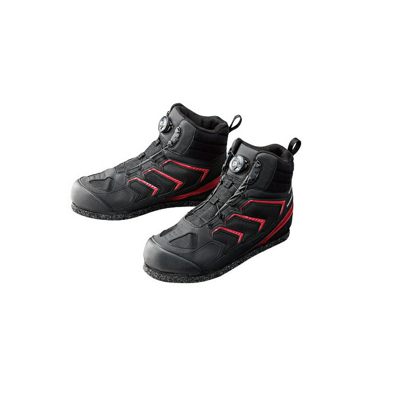 シマノ　FS-085P ドライシールド・3Dカットピンフェルトシューズ(ハイカットタイプ) ブラック 28.0cm　【釣具　釣り具】