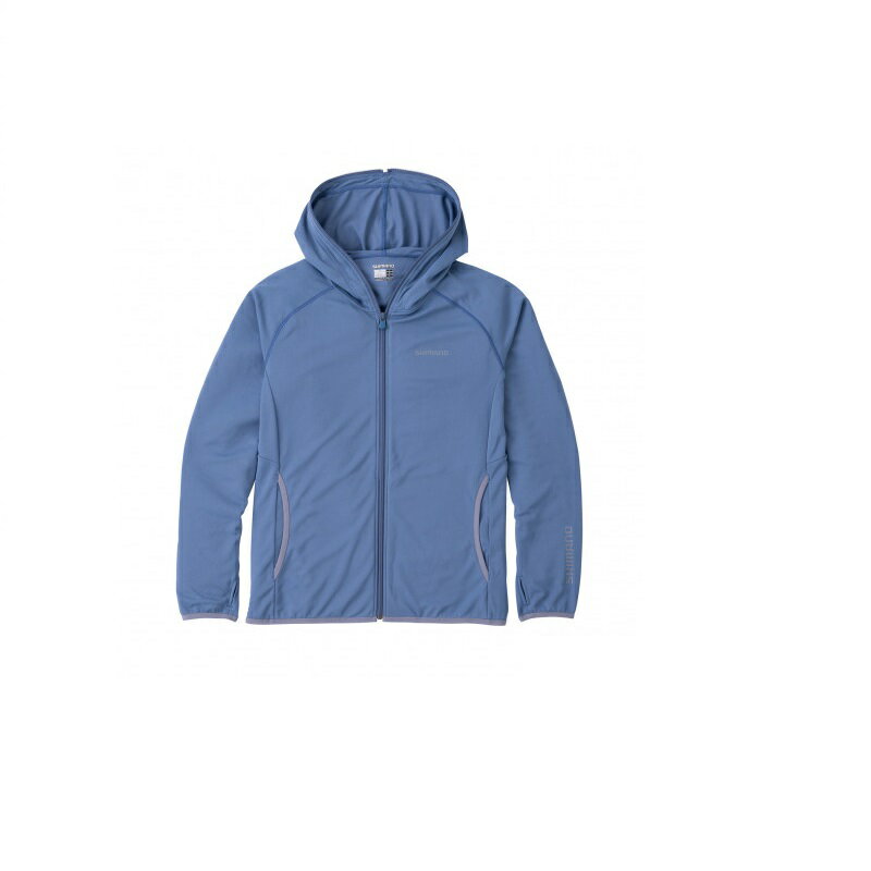 シマノ(Shimano)　WJ-045S SUN PROTECTIONパーカー インディゴ 3XL　【釣具　釣り具】のサムネイル