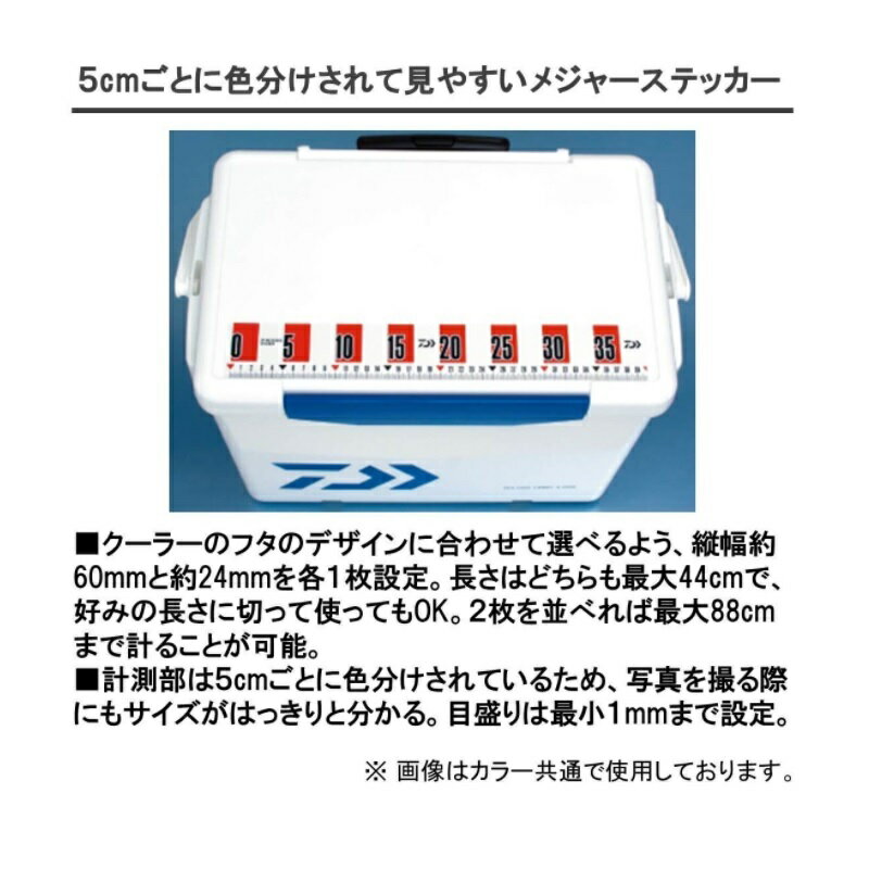 ダイワ(Daiwa)　CPメジャーステッカー ブルー　ブルー　　【釣具　釣り具】