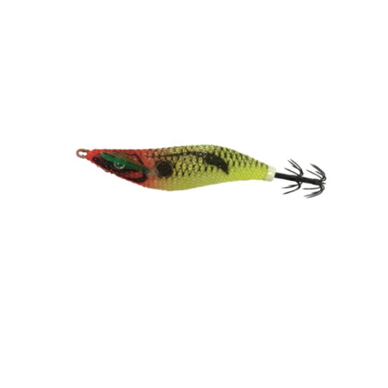 メジャークラフト BEES-2.0 ビッグアイ・エギスッテ 2.0号 #004 夜光レッドイエロー