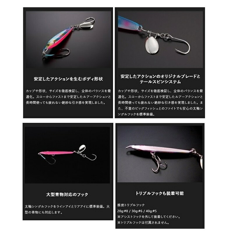 ビッグバッカー ラッシュブレード 20g チャートベリーイワシ の商品画像2枚目