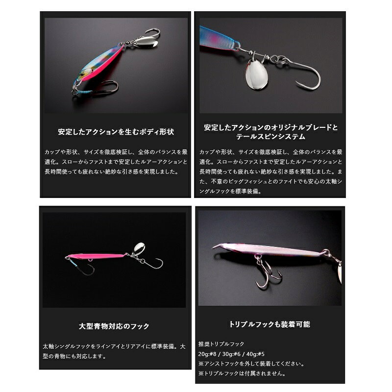 ビッグバッカー ラッシュブレード 20g サーフチャートゴールド (2)