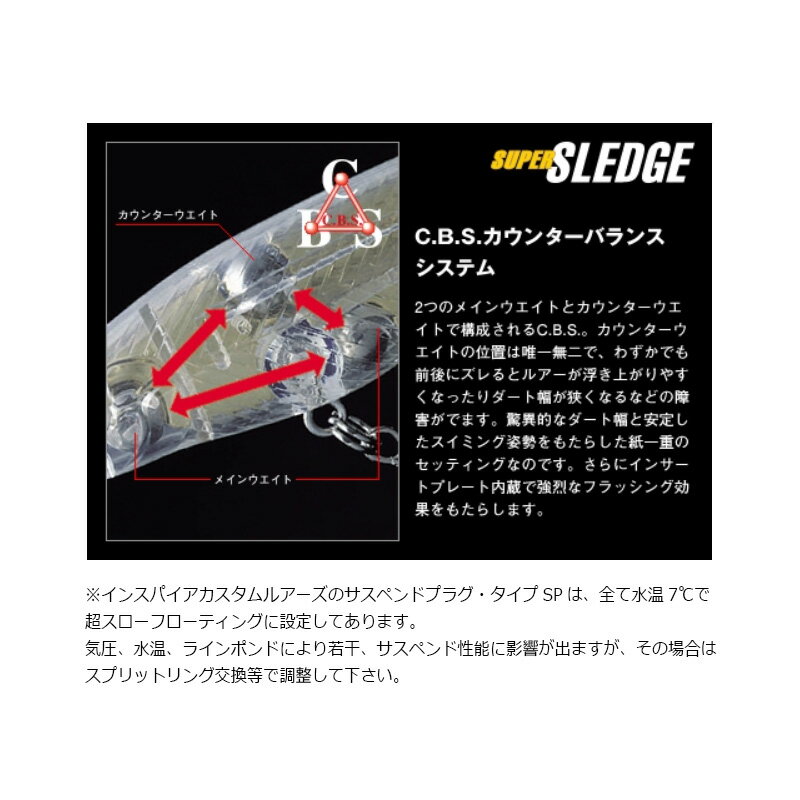 エバーグリーン　スーパースレッジ #409 RPワカサギ　【釣具　釣り具】