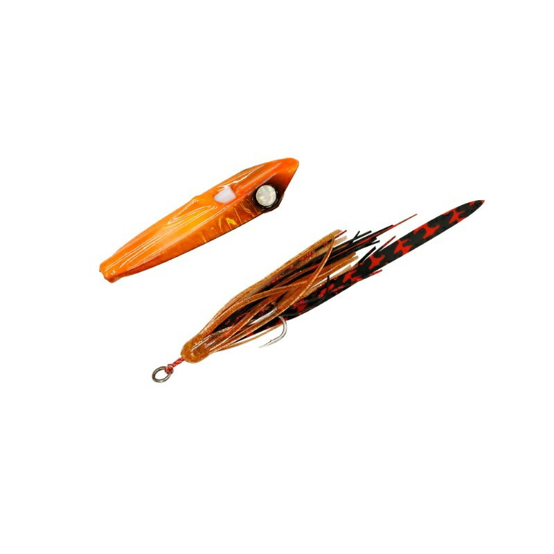 ジャッカル ビンビンインチク 60g F182 オレンジオレンジ/真っ黒レッドT+ 【釣具 釣り具】