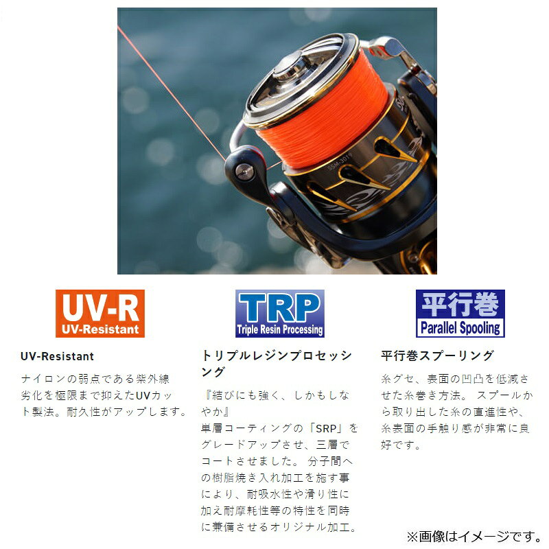 サンライン(Sunline)　磯スペシャル ビジブルトマト 150m HG #1.75 オレンジレッド　　【釣具　釣り具】 fto-r-10166229 釣具のFTO サンプル画像3