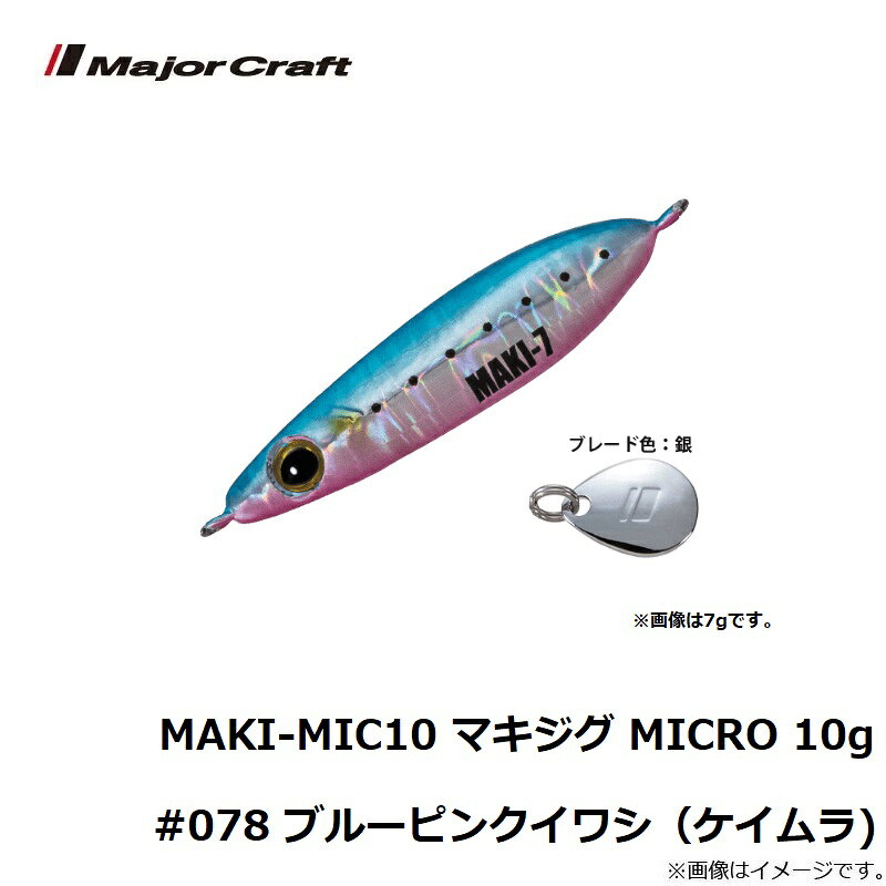 マキジグ マイクロ 10g ブルーピンクイワシ(ケイムラ) の商品画像3枚目