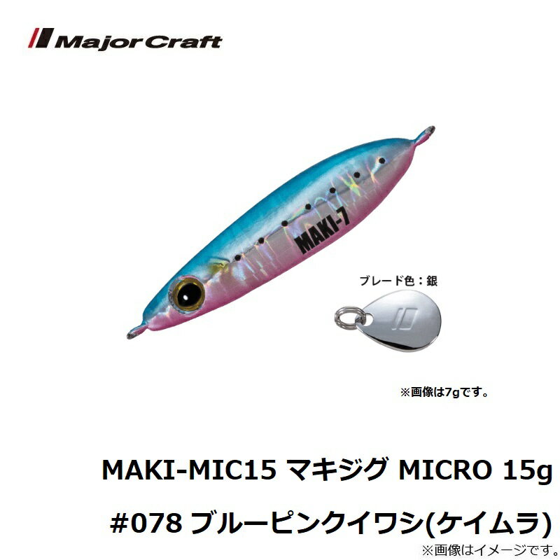 マキジグ マイクロ 15g ブルーピンクイワシ(ケイムラ) (3)