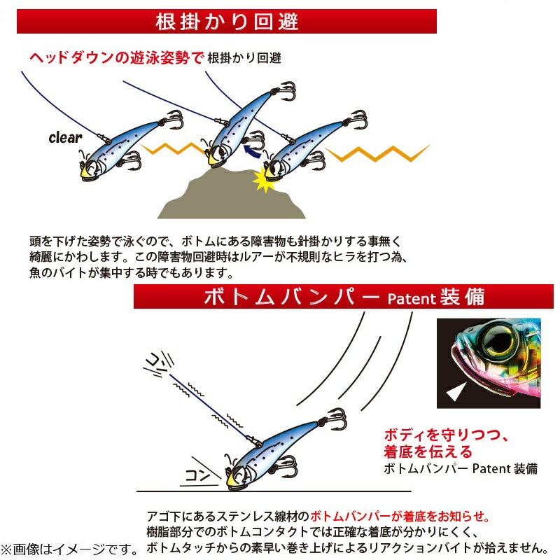 ハードコア® ソリッドバイブ(S) 15g ハードコア® ソリッドバイブ(S) 15g ピンクイワシ (3)