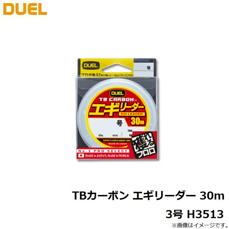 デュエル　TBカーボン エギリーダー 30m 3号 H3513　【釣具　釣り具】