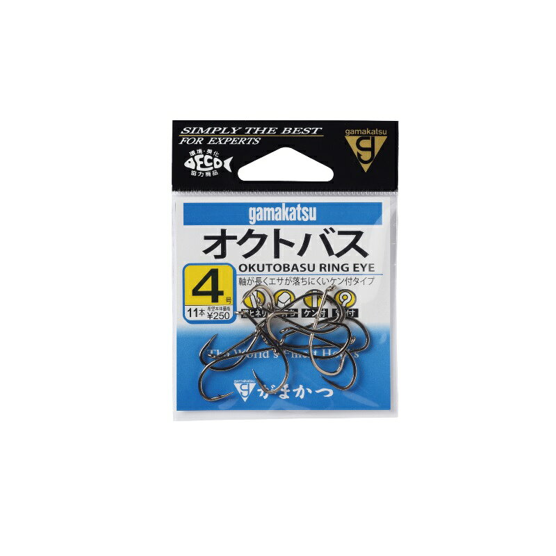 仕様表軸が長く、エサが落ちにくい「ケン付」。イガミやイズスミに最適。GAMAKATSUがまかつ　オクトパス●品名コード：12220●号数：4●入数：11詳細はこちら