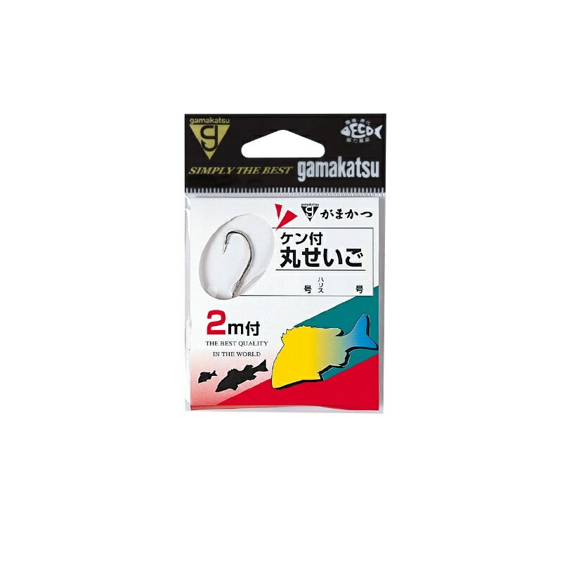 Rakuten - がまかつ　ケン付丸せいご 糸付2m（輪巻） 15-5 白　【釣具　釣り具】