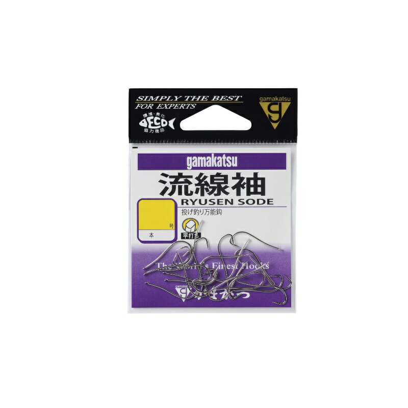 仕様表エサをくわえたキスが暴れると、より深く刺さり込みます。キスに逃げられたくなければこの鈎。Gamakatsuがまかつ　流線袖●品名コード：12300●号数：9●入数：21詳細はこちら