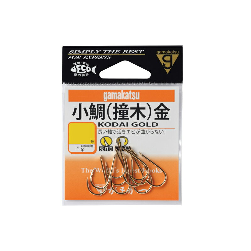 Rakuten - がまかつ　小鯛鈎(撞木) 8号 金