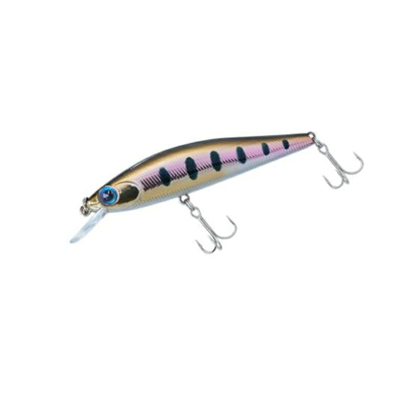 仕様表ネイティブトラウトミノーのド定番！様々なシュチュエーションで使用可能なバーサタイルミノー！速い流れの中では、リトリーブ時にウォブルアクションを発生し、トゥイッチした際にはしっかりとヒラ打ちをしてくれる。巻き＋トゥイッチで積極的にダートアクションを起こし魚に口を使わせる。また、止水ではゆっくり巻くことにより大きなウォブルアクションを発生する。ここぞというタイミングでトゥイッチを入れ、魚のスイッチを入れる。DAIWA　DR. MINNOW 2 70FSダイワ　Dr.ミノー2 70FS●サイズ：70FS●重量：7.2g●フック：#8シルバートレブル●カラー：ヤマメ詳細はこちら