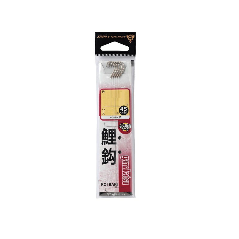 がまかつ　糸付 鯉鈎 10-2 茶　【釣具　釣り具】