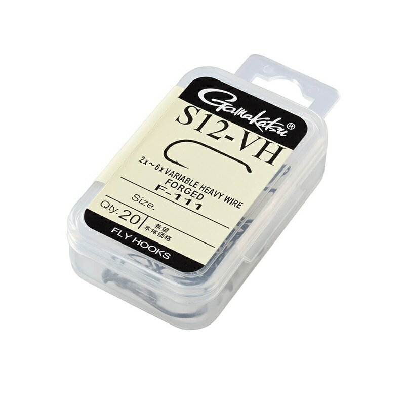 がまかつ　F111 S12-VH #12 ブラック　【釣具　釣り具】