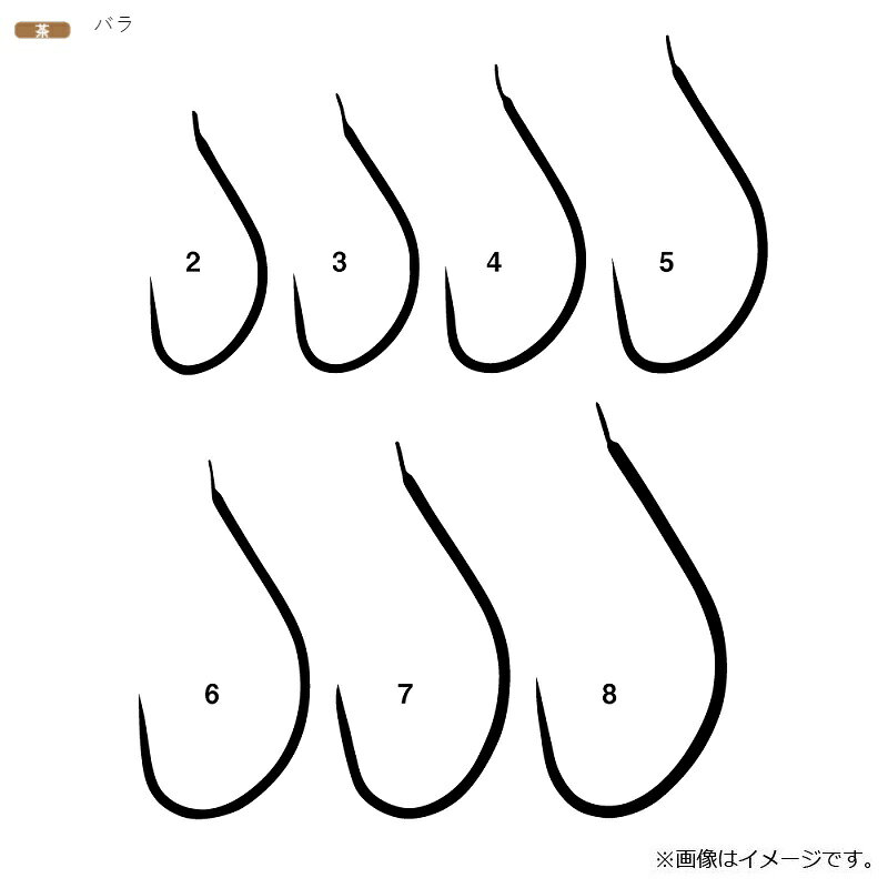 がまかつ　改良ヤラズ 4号 茶　【釣具　釣り具】 fto-r-10177813 釣具のFTO サンプル画像2
