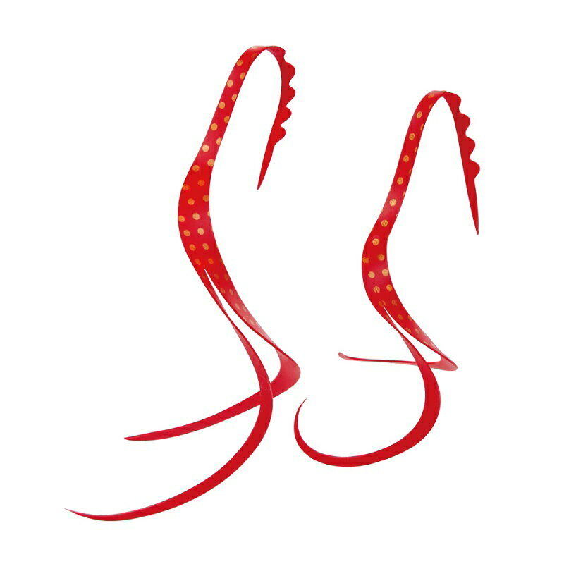 がまかつ　桜幻 シリコンネクタイ スリットカーリー #50 ソリッドレッドゴールドスポット　【釣具　釣..