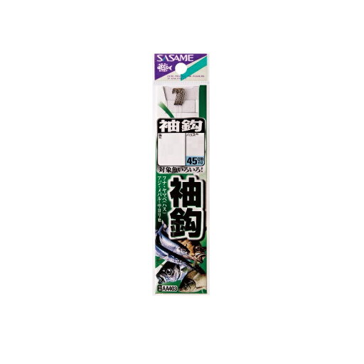 ササメ AA403 袖鈎 糸付 4-0.8 (イブシ) 【釣具 釣り具】 ササメ AA403 袖鈎 糸付 4-0.8 (イブシ) 【釣具 釣り具】