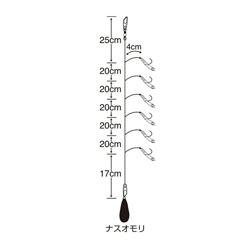 ササメ　S-732 沖縄ミジュンサビキ 3.5-0.8 - 2