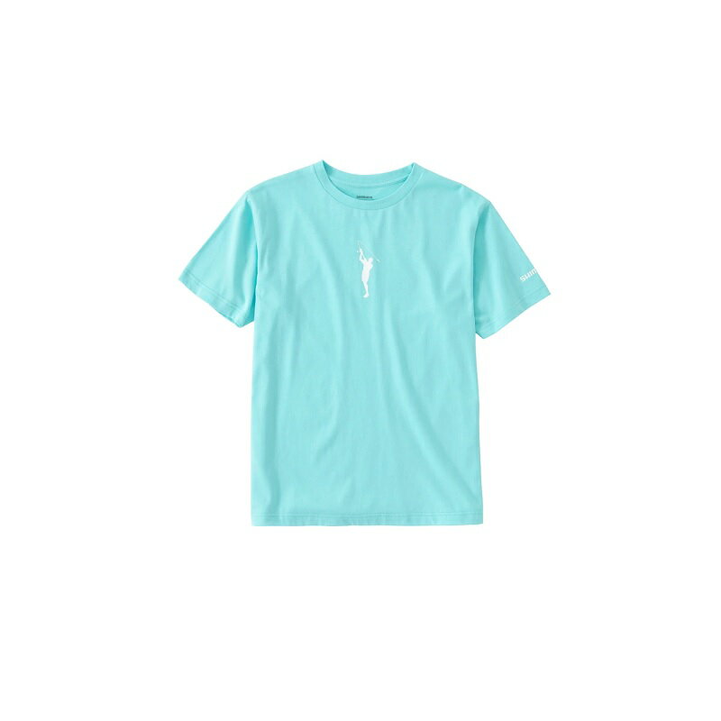 シマノ　SH-003V コットン グラフィック Tシャツ WM ターコイズ 【在庫限り特価】【夏物衣料大処分】
