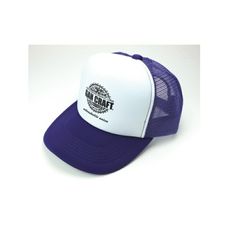 ガンクラフト　ワイヤーサークルメッシュキャップ #05 パープル/ホワイト　【釣具　釣り具】