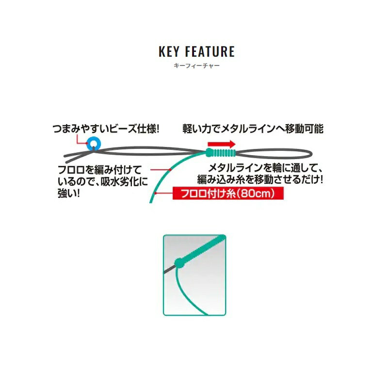 シマノ　PJ-AP4V 付け糸付イージーメタルコネクター 0.3