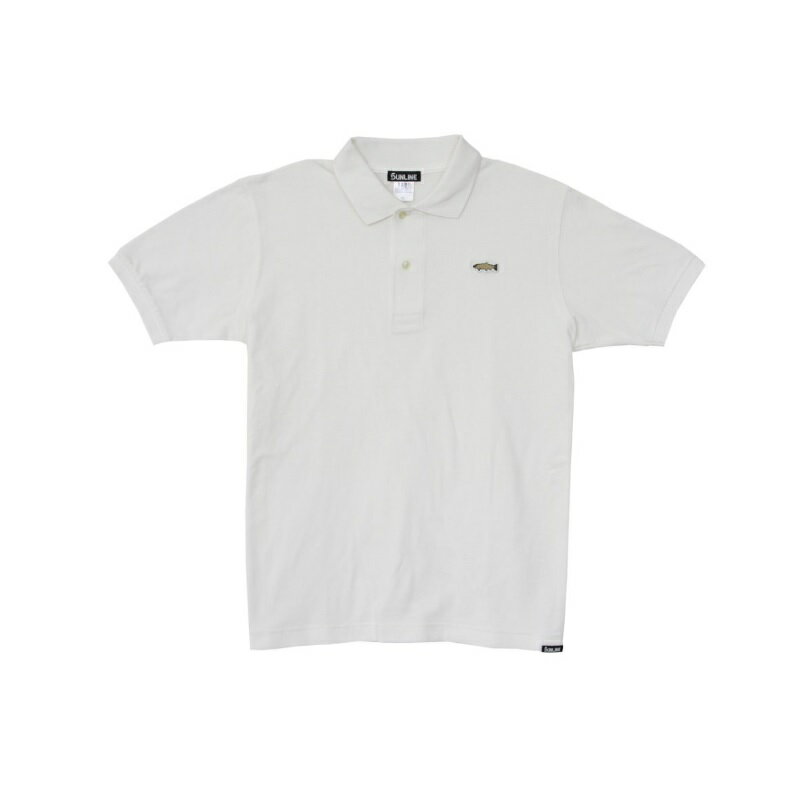 サンライン　SUW-15205P カノコポロシャツ S ホワイト【夏物衣料大処分】