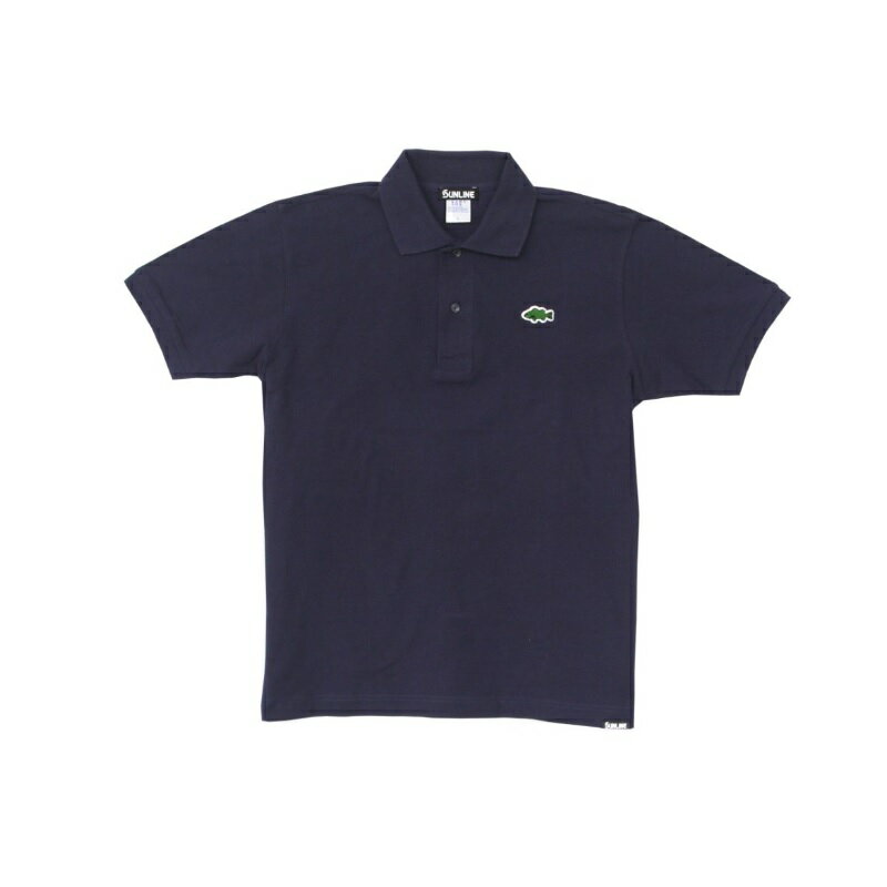 サンライン　SUW-15205P カノコポロシャツ S ネイビー【夏物衣料大処分】