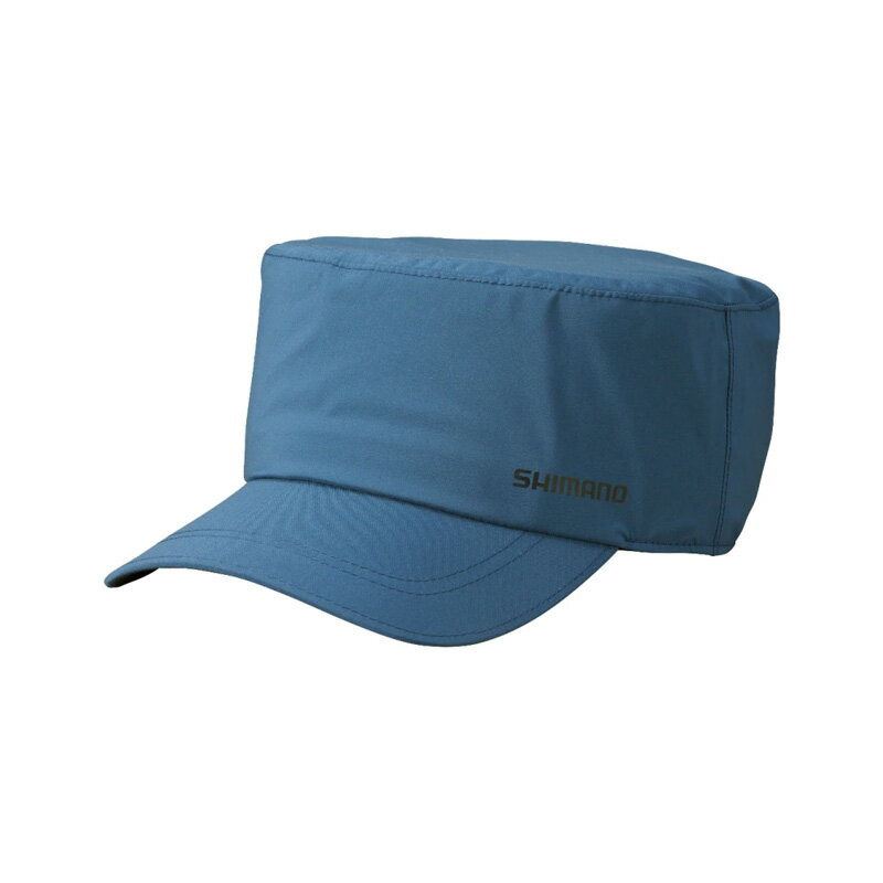 シマノ(Shimano)　CA-001V レインワークキャップ S ブルー　【釣具　釣り具】
