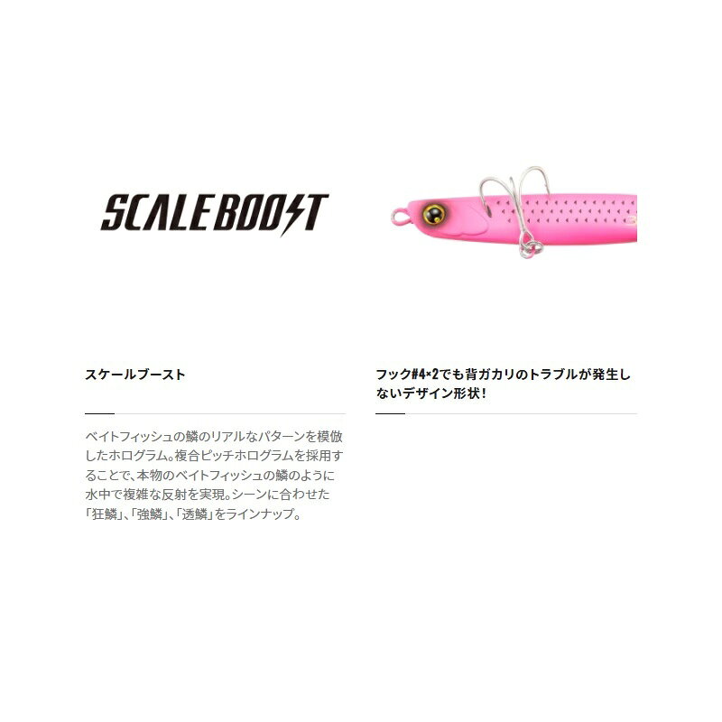 スピンビーム ハイアピール 37g Aチャートピンク (3)