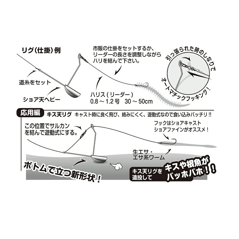 カツイチ　SG-25 ショア天ヘビー 18g レッド　【釣具　釣り具】 fto-r-10195948 釣具のFTO サンプル画像3