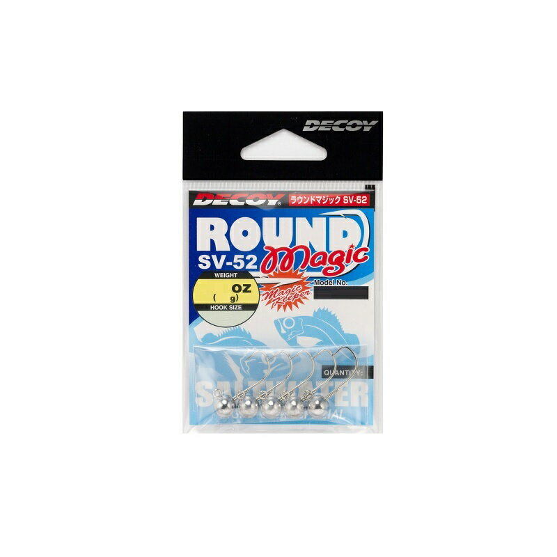 カツイチ SV-52 ラウンドマジック #6-1.8g Wニッケル 【釣具 釣り具】