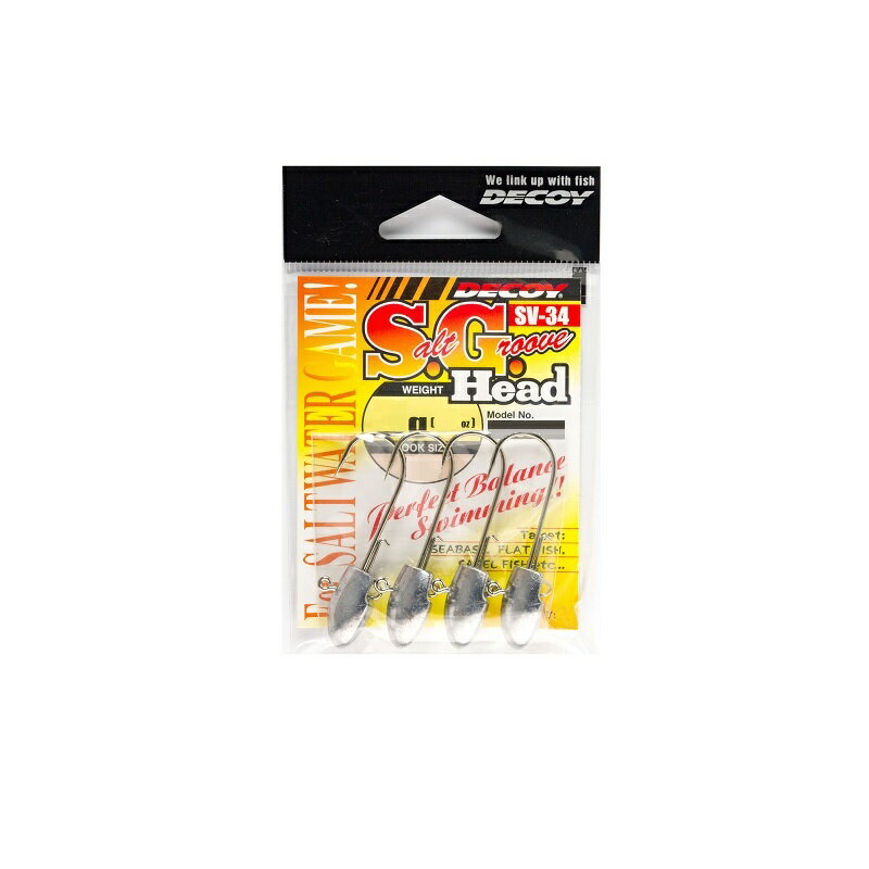 カツイチ　SV-34 S.G.ヘッド #1/0-5g Wニッケル　【釣具　釣り具】