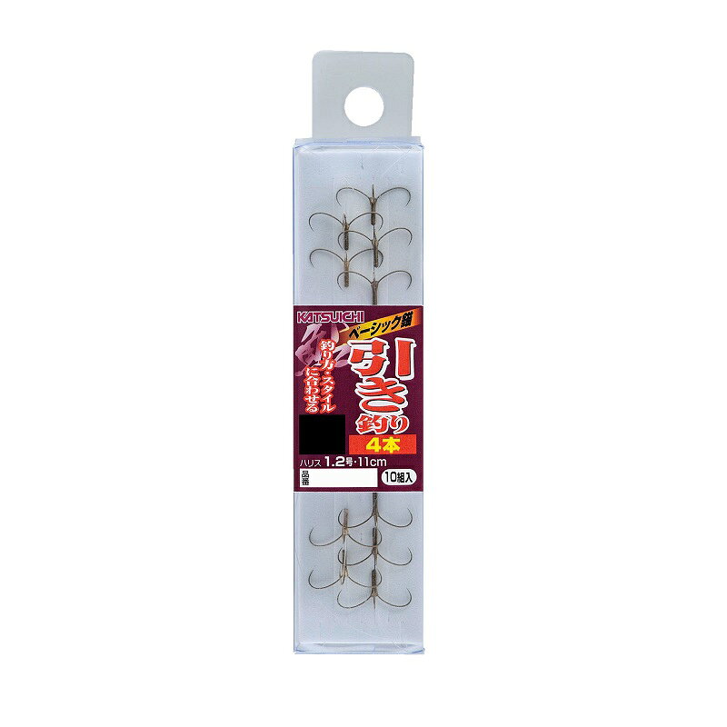 カツイチ　ベーシック錨 引き釣り 4本 6.5-1　【釣具　釣り具】