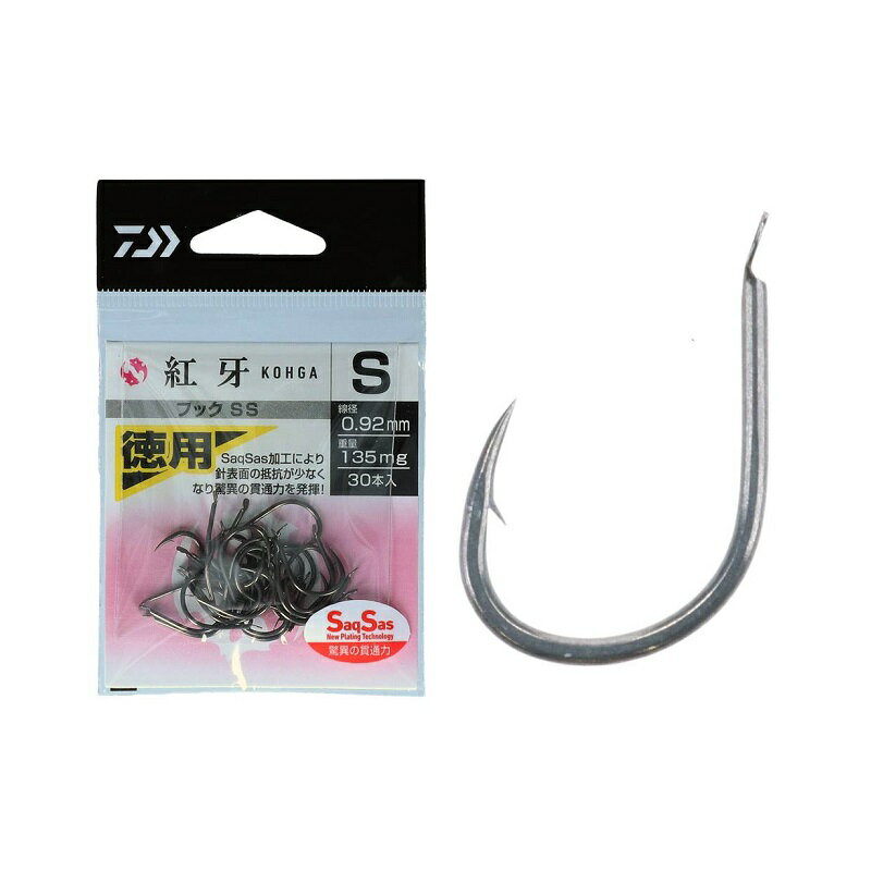 ダイワ(Daiwa)　紅牙フックSS 徳用 S　【釣具　釣り具】