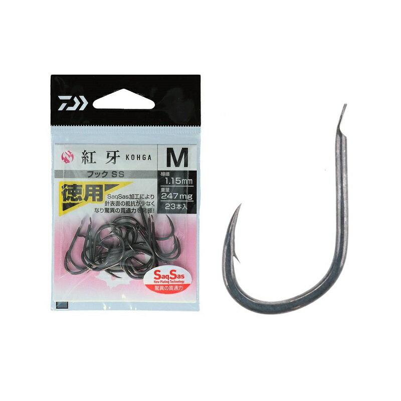 ダイワ(Daiwa)　紅牙フックSS 徳用 M　【釣具　釣り具】
