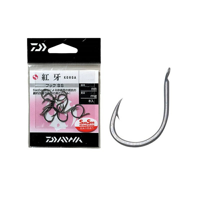 ダイワ(Daiwa) 紅牙フックSS M 【釣具 釣り具】