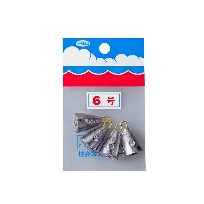第一精工　パックオモリ (小袋入) 釣鐘型 6号　【釣具　釣り具】