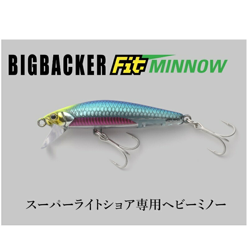 ビッグバッカー フィット ミノー 60mm ビッグバッカー フィット ミノー 60mm ピンクバックイワシ (2)