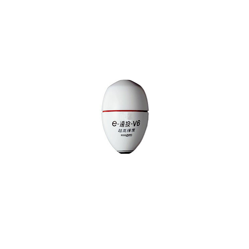 仕様表V6シリーズでは、特に遠投性能を重視した中通しドングリ型電気ウキ。飛びにこだわったウキ形状でありながら、視認性・高感度は抜群。カラーもレッド、グリーン、ホワイトの3色を用意し、サイズも豊富にラインナップ。■自立タイプ　＊使用電池：1〜5号はリチウム電池BR425(2本)別売りHIROMIヒロミ　e-遠投 V6●カラー：ホワイト●浮力：1号●自重（g）：29.2●全長（mm）：55.0●最大直径（mm）：35.5＊自重は電池を含みます詳細はこちら