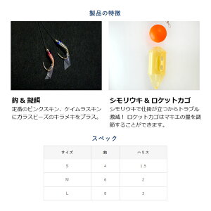 ハヤブサ　HA196 コンパクトロッド カンタンぶっこみサビキセット M　【釣具　釣り具】