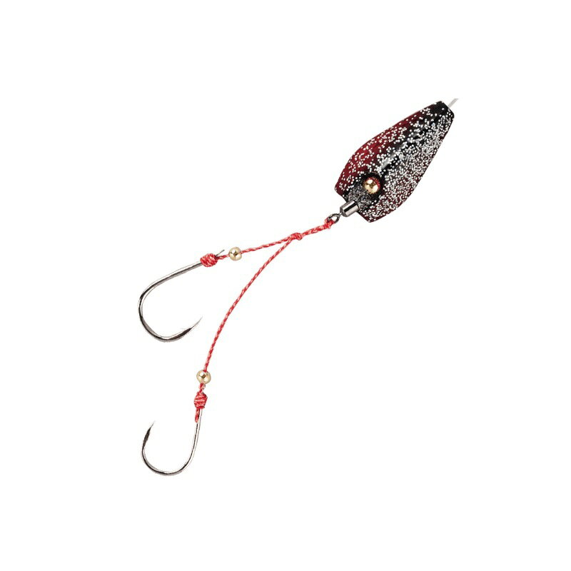 ハヤブサ　SE105 無双真鯛 貫撃遊動テンヤ 10号 6 海老レッドラメ　【釣具　釣り具】