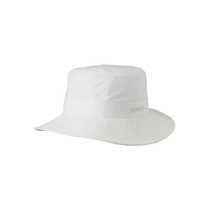 シマノ　CA-018V スタンダートバケットハット S ホワイト　【釣具　釣り具】