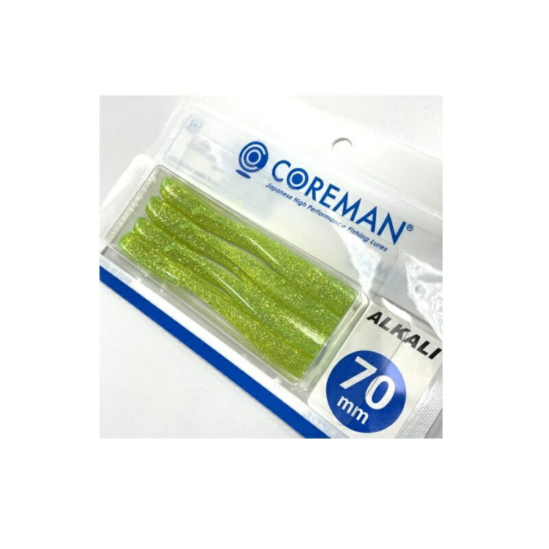 コアマン　アルカリ 70mm #067 ライムチャート　【釣具　釣り具】