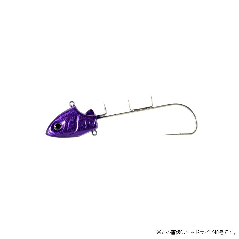 仕様表釣れるタチウオテンヤとは何か？多彩な釣法も、ドラゴン級との出逢いも、全てはエサがズレず、確実にタナへ届き、ロッドアクションに対してしっかりと動いてアピールし、フッキングできることが大前提。サーベルマスター船テンヤはスリムヘッドにより高速落下で素早く確実にタナに届き、水中では水平姿勢をキープ。ロッドからの入力に対しリニアに反応するため、スローからファスト、ロングからショートと、あらゆる誘いアクションを可能にし、安定したフッキング性能を発揮します。近年さらに重要性が高まっているカラーリングは、より強く発光、よりナチュラルにフラッシング、より実績に磨きをかけた10色を用意。テンヤタチウオに求められる要素を高次元で備えています。テンヤでタチウオを釣るために必要なことを突き詰めた形状。ベーシックな形であり十分な機能を持つこと。奇をてらうことなく実釣での使いやすさを追求したタチウオテンヤ、それがサーベルマスター船テンヤです。横面を広く取り正面からの抵抗を減らしたスリムヘッドは卓越した沈下速度を達成、海底や狙ったタナにいち早くテンヤを届けます。同時にヘッドの横面が大きく、底辺がフラット形状のヘッドは水中での安定性に優れ、ロッドを大きく動かせば縦方向に大きく、小刻みに動かせばヒラを打つように細かくアクション、バイブレーション釣法でも多くの実績を挙げています。水中での姿勢は水平をキープ。ジャーク＆ステイ、バイブレーション、巻掛など、さまざまな釣法で優れたフッキング性能を発揮します。エサ付けの際にはヘッドのエサセットフィンによりエサの位置決めがしやすく、左右へのズレを防止。つかみやすいヘッド形状と併せて確実・スムーズな装餌が可能となります。エサ付け、誘い、フッキング。そのすべてにおいて扱いやすいこと。必要なことを突き詰めたかたちが、ここにあります。エサ釣りだけどルアー的に面白い。攻略のカギになる多彩なカラーパターン。テンヤタチウオはエサを使うものの、ルアー的なアクションとカラーが決め手になることが多々あります。ヘッドのカラーひとつでアタリの出方が変わるときがあれば、地域によって強いカラーが異なることもあり、その逆をついたカラーが独り勝ちをすることも。サーベルマスター船テンヤは定番から流行、最新の情報を踏まえた10色のラインナップでテンヤタチウオのゲーム性を高めます。グローの3色は濁り潮などでのアピールに威力を発揮。スケールブーストは本物のベイトフィッシュの鱗のような反射を演出、ボディでのフラッシング効果を高め、潮色や活性に応じてカラーローテーションが可能な5アイテム。フラッシュ（ラメ）は東京湾で絶大な威力を発揮したゴールドに加え、様々な魚種で高い実績を挙げているグリキンを追加。どのカラーも欠かせないサーベルマスター船テンヤ。迷うのもまた、楽しみです。SHIMANO　SABER MASTERシマノ　サーベルマスター船テンヤ●品番：PN-TN1V●カラー：Nパープル●ヘッドサイズ（号）：60●素材：鉛合金詳細はこちら