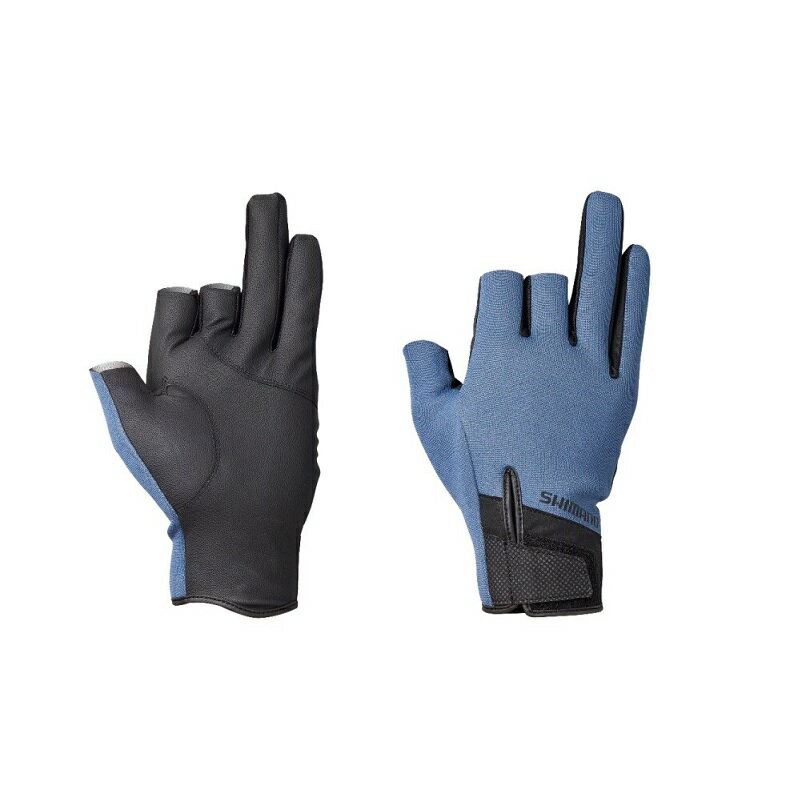 シマノ　GL-014V タイタニューム・アルファ グローブ3 XL ブルーグレー　【釣具　釣り具】