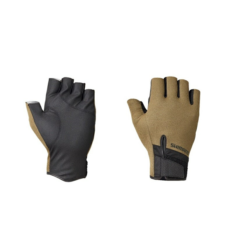 シマノ　GL-015V タイタニューム・アルファ グローブ5 M タン　【釣具　釣り具】