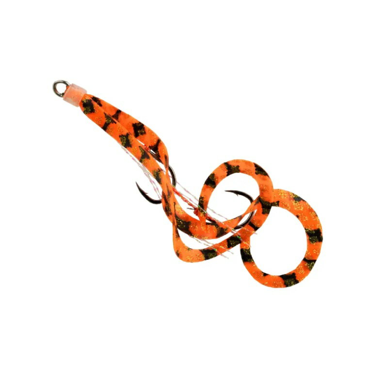 スタート UDS-M-48 替ユニット ダブルフックショートカーリー M #48 オレンジゼブラ 【釣具 釣り具】