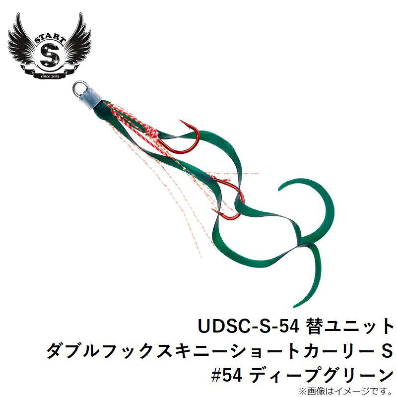 替ユニット ダブルフック スキニーショートカーリー S #54 ディープグリーン の商品画像3枚目